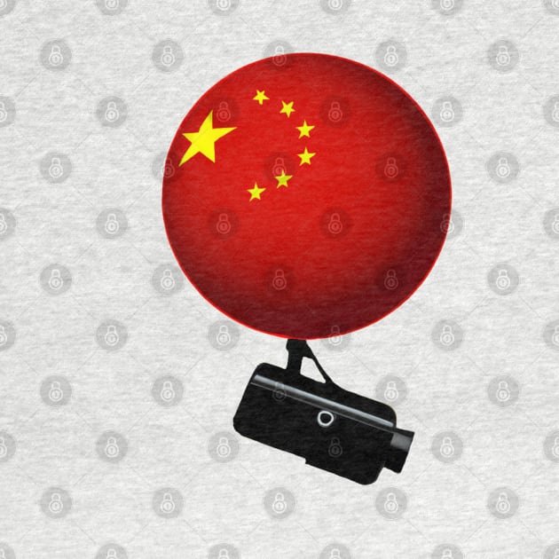 Chinese Spy Balloon shoot down ballon surveillance by SJG-digital